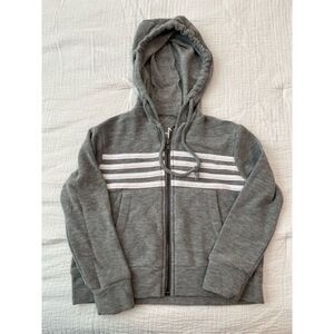 Chaser Boys Heather Grey Zip Up Hoodie NEW